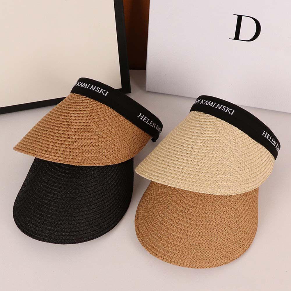 DARNELL Nón Bucket Dệt Kim Che Nắng Thời Trang Đi Biển Cho Nữ