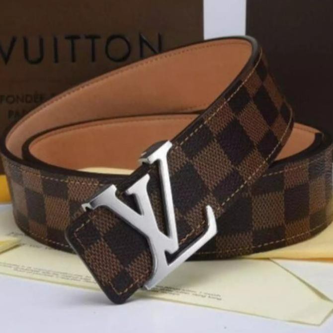 Thắt lưng Louis Vuitton màu nâu vàng thời trang cho nam và nữ