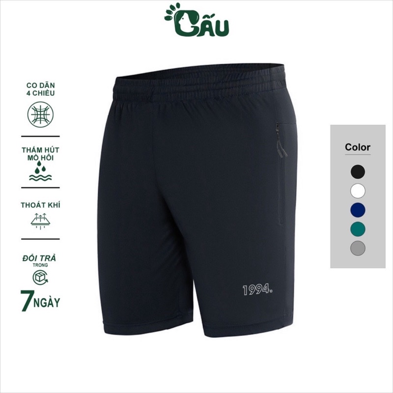 Quần thể thao Gấu 194 vải thun lạnh co dãn 4 chiều, phong cách thể thao - gym - bóng đá, from slim fit - 1994