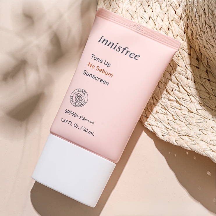Miếng Dán Chống Nắng Innisfree Chuyên Dụng | Kem Chống Nắng Nâng Tông Màu Da SPF50+PA++++ 50ml