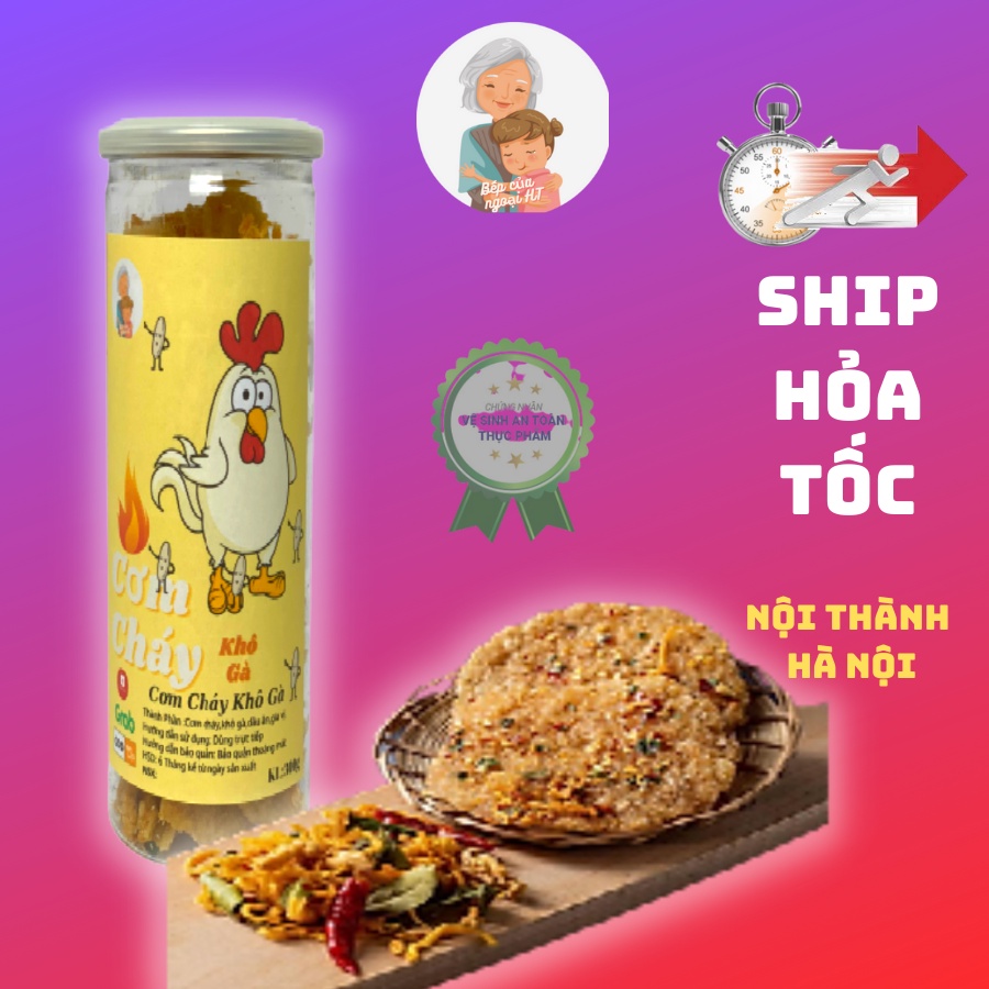 Cơm cháy khô gà siêu ngon 300g Bếp của ngoại đồ ăn vặt Hà Nội | BigBuy360 - bigbuy360.vn