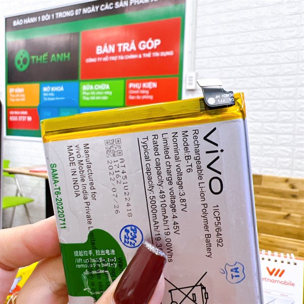 Pin Vivo Y22s / B-T6 zin