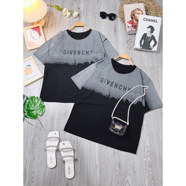 Áo thun loang Givench.y hoạ tiết loang vai from unisex nam nữ