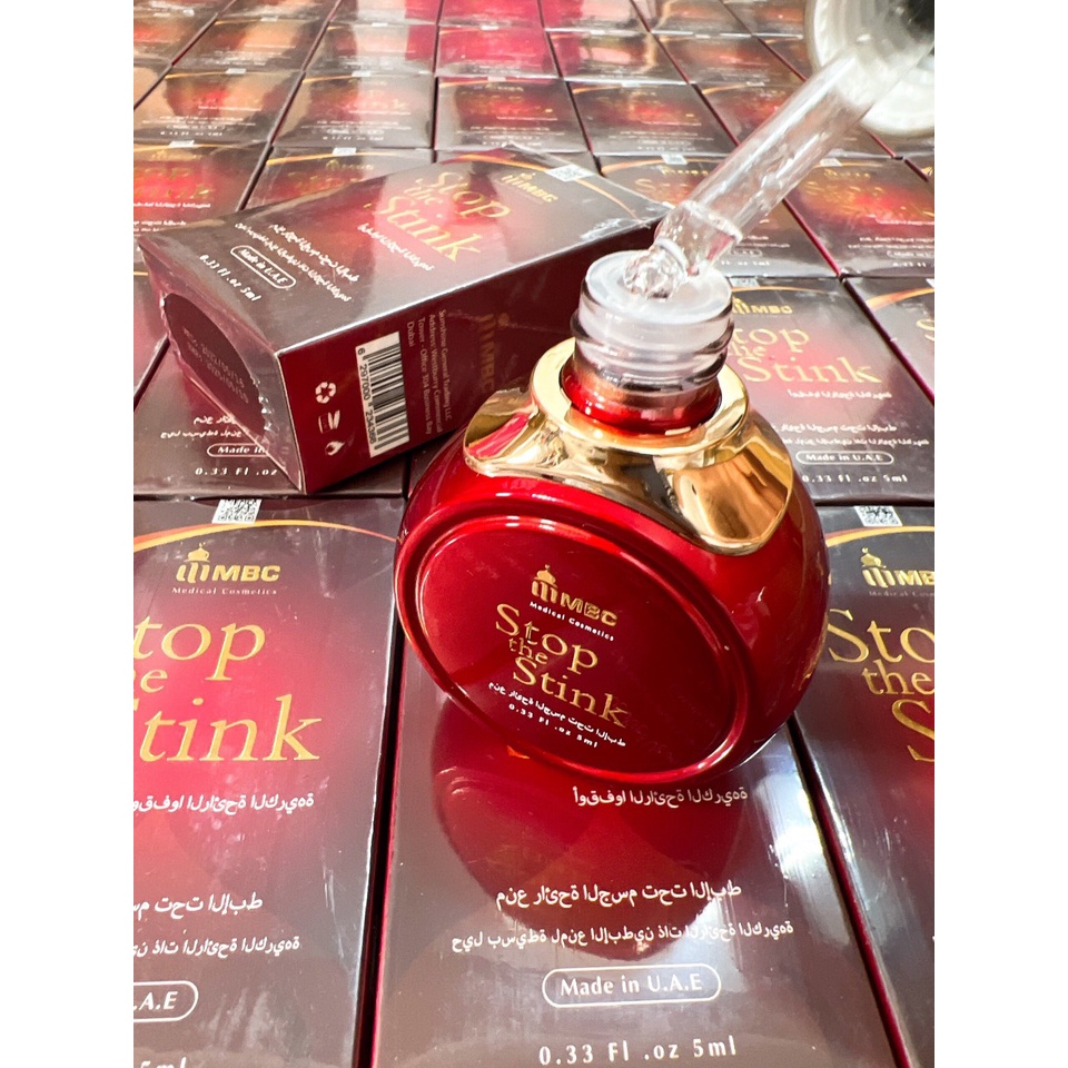 SERUM  Khủ Mùi Cơ Thể STOP THE STINK MBC DUBAI - KHỬ MỒ HÔI  5ml