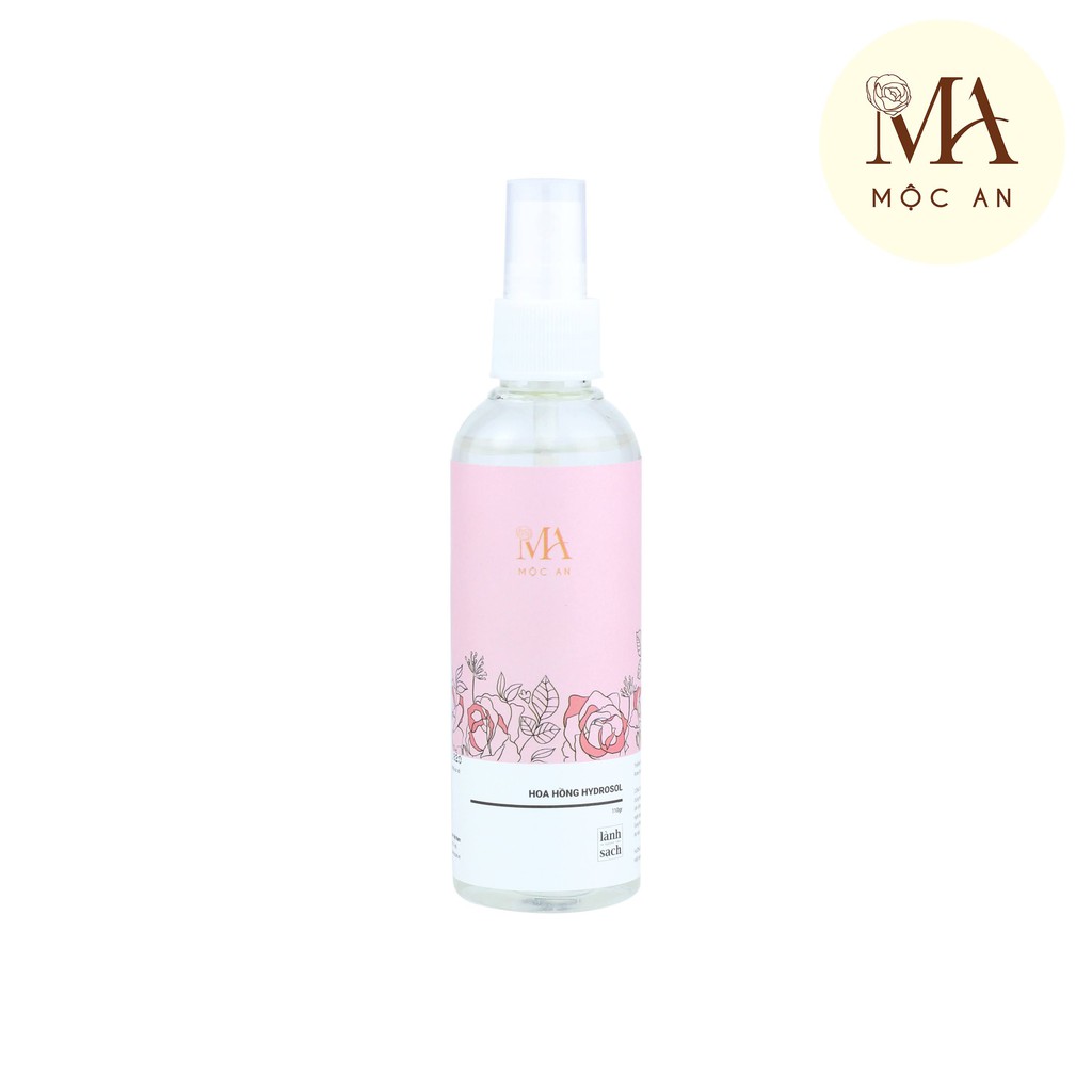 Toner Hoa Hồng Hydrosol Kiềm Dầu, Se Mịn Chân Lông - Mộc An 100ML