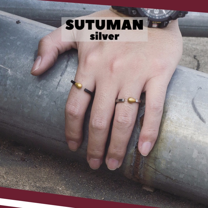 Nhẫn nam Korea Style cá tính xu hướng retro thương hiệu SUTUMANsilver