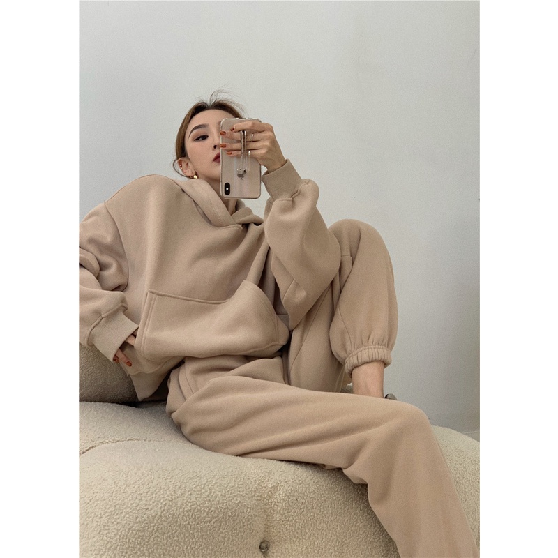 Quần/ Áo bằng cotton dáng rộng phong cách thể thao (có bán lẻ)