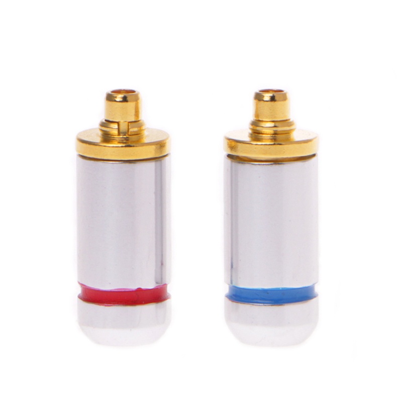1 Cặp Đầu Nối Tai Nghe 3.2mm Màu Đen / Bạc DIY Cho MMCX SE535 SE215 UE900
