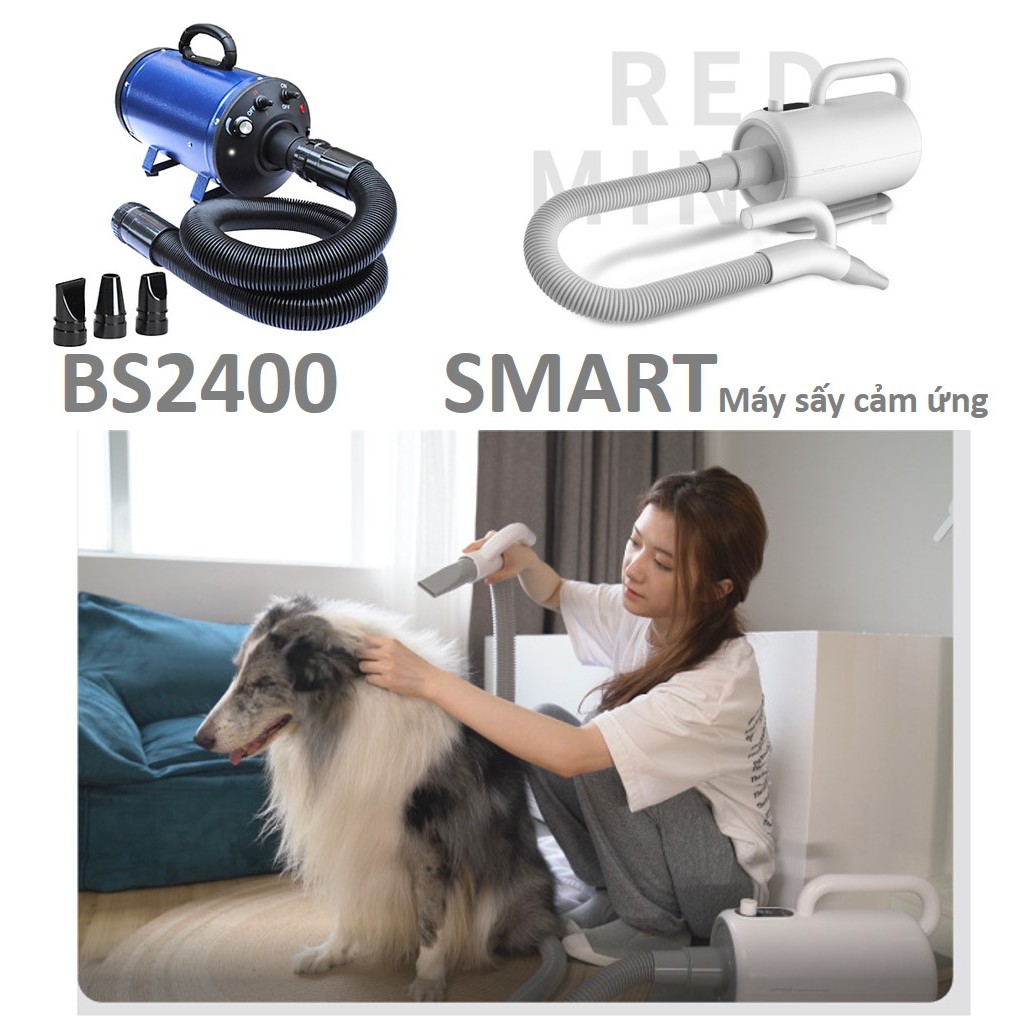 (Bảo hành 6 tháng) Máy sấy lông chó mèo (2 loại) BS2400 &amp; SMART máy sấy lông chuyên dụng phòng khám chó mèo, thú cưng