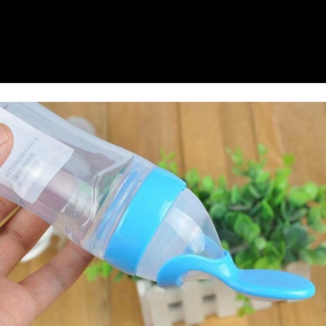 BÌNH THÌA ĂN DẶM SILICONE MỀM CHO BÉ, THÌA ĂN DẶM BÓN CHÁO, ĐÚT BỘT, UỐNG SỮA DUNG TÍCH 90ML AN TOÀN HÀNG CAO CẤP