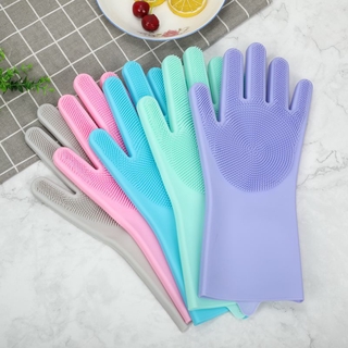 Găng tay silicon rửa bát tạo bọt 5.0