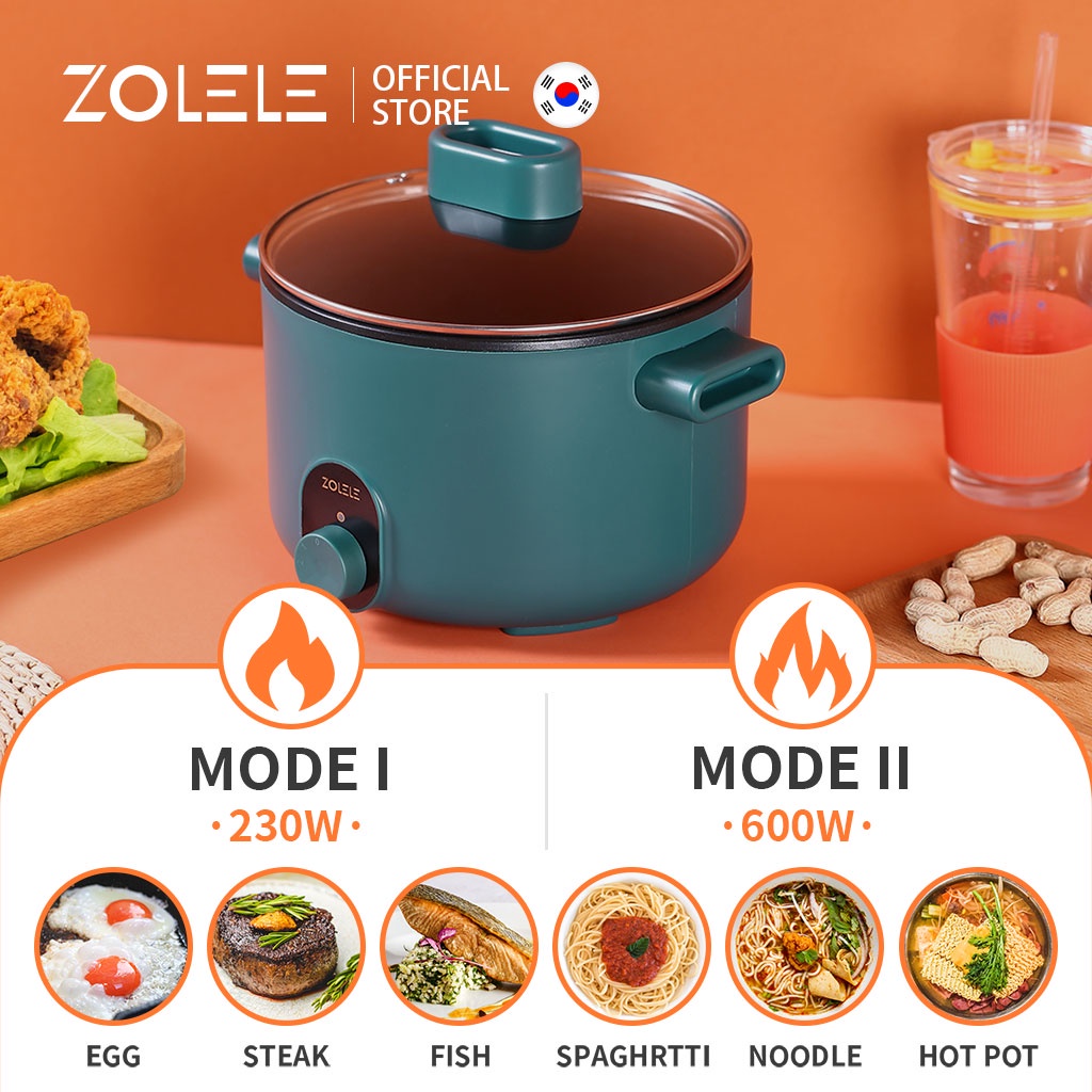 Nồi điện Zolele ZC002 đa năng mới 2022 dung tích 3L với lòng nồi 2L chính hãng