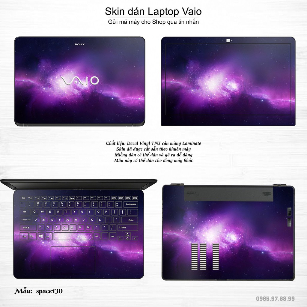 Skin dán Laptop Sony Vaio in hình không gian _nhiều mẫu 22 (inbox mã máy cho Shop)