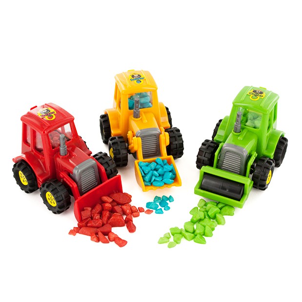 ( Bán sỉ ) Lốc 12c Kẹo xe xúc Kidsmania Bubble Dozer 7gr