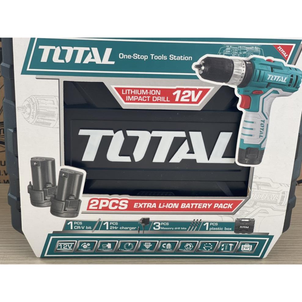 Máy khoan búa dùng pin Total 12V TIDLI1232