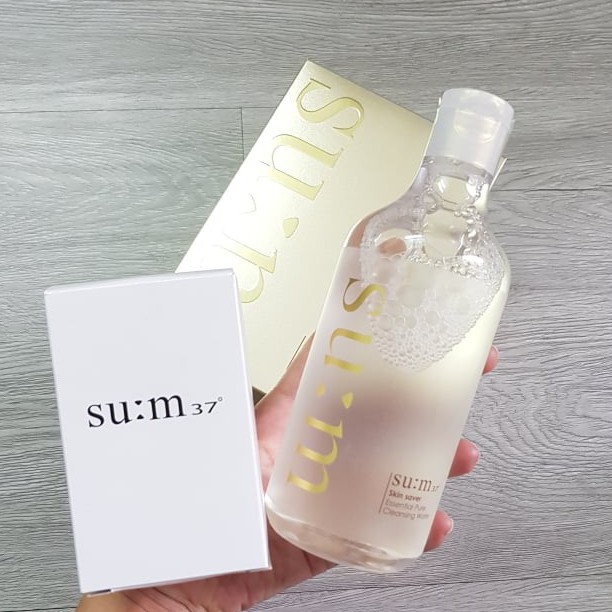 Tẩy trang Su:m full 400ml kèm 1 hộp bông tẩy trang | BigBuy360 - bigbuy360.vn