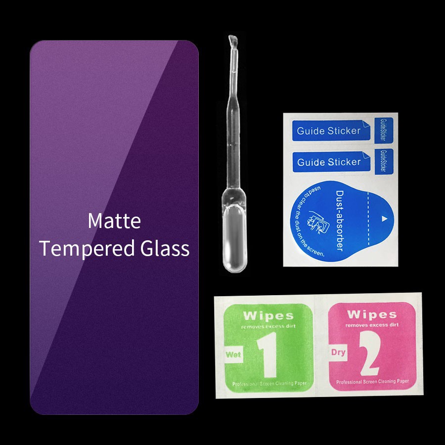 Kính cường lực Nhám chống vân tay - Full Màn Cho iPhone 14 13 12 11 Pro Max X XS XR 6 6S 7 8 Plus