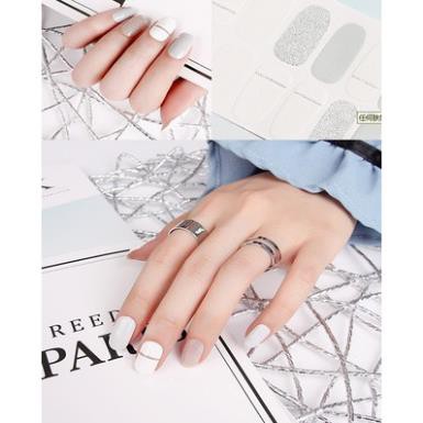 Bộ dán móng tay dán nail sticker gồm 14 móng, không thấm nước,độ đàn hồi cao YMX 301 302 304