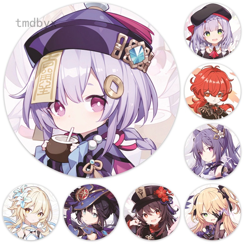 Tmdbyx Genshin Nút / Ghim / Móc Khóa / Huy Hiệu Cao Cấp 58mm