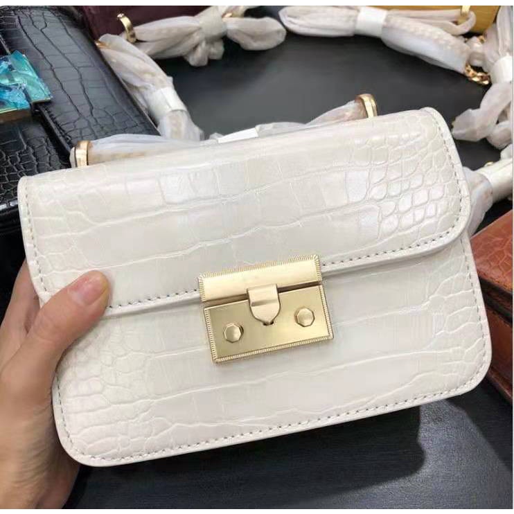 Túi Xách Nữ Đeo Chéo Da Rắn Dây Xích Kim Loại Cao Cấp ChiChi Store