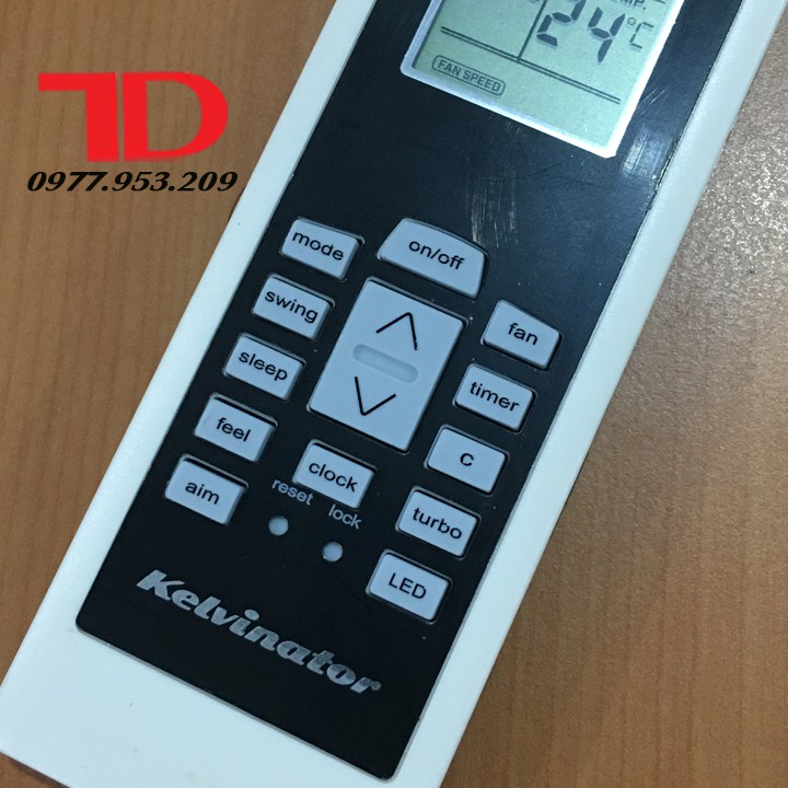 Remote dành cho máy lạnh ELECTROLUX mặt đen