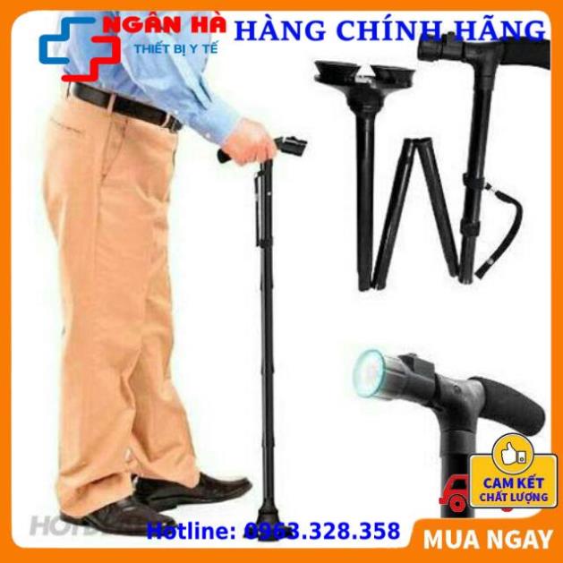 Gậy Cho Người Già, Gậy Chống Trượt Có Đèn Pin Cho Người Già Gấp Gọn-[Thiết bị y tế]