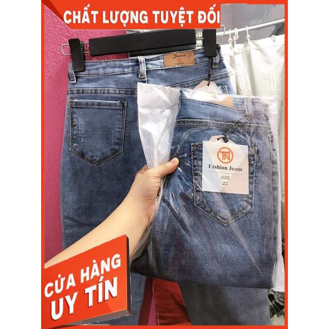 QUẦN SKINNY JEANS TRƠN CẠP SIÊU CAO CO GIÃN TỐT