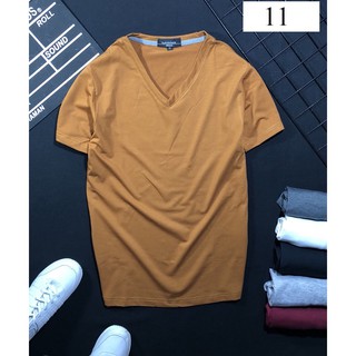 {HÌNH THẬT2} ÁO THUN TRƠN CỔ TIM  ĐỦ MÀU UNISEX