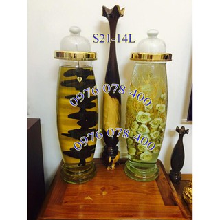 [ CHÍNH HÃNG ] Bình Ngâm Rượu Hàn Quốc 14 Lít , Bình Thuỷ Tinh Yongcheon, BHQ-S21