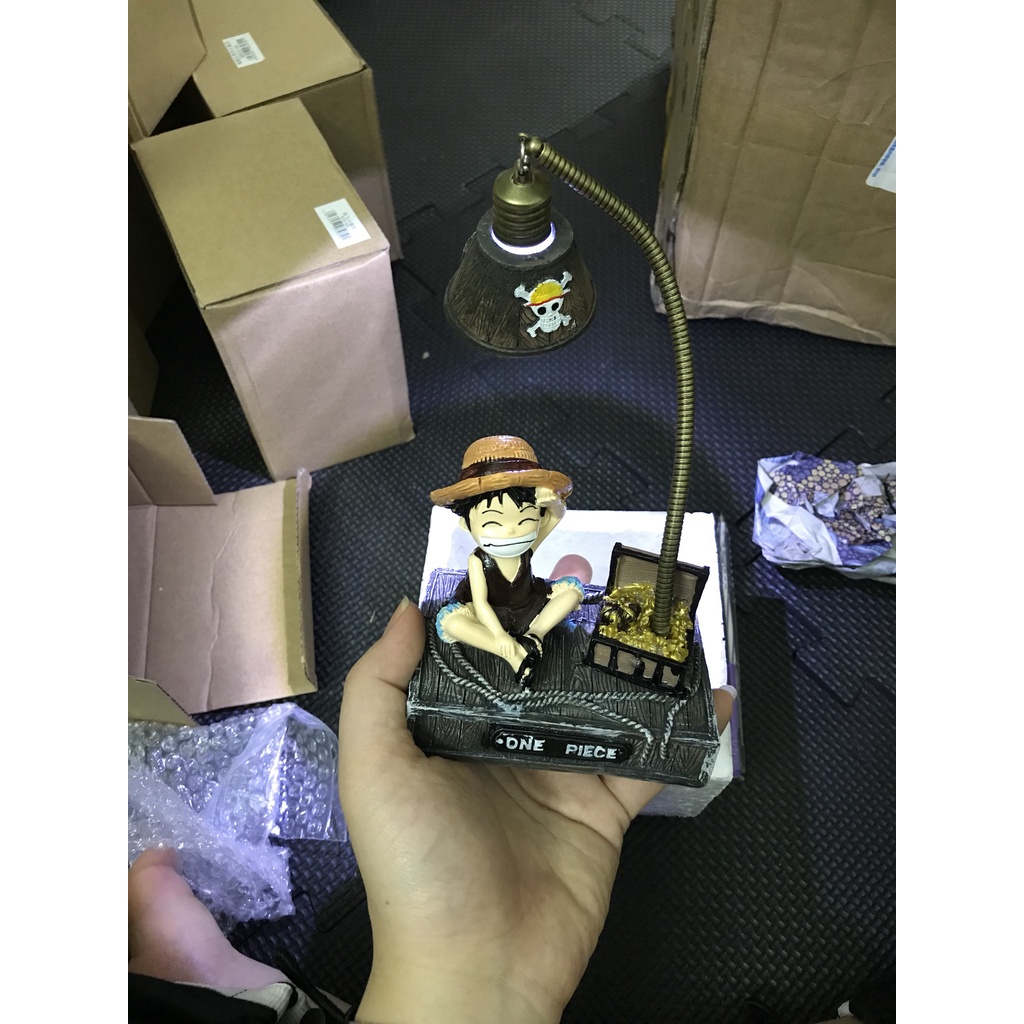 Đèn led trang trí - Đèn ngủ để bàn nhân vật phim OnePiece cực chất ánh sáng xanh độc lạ dùng để decor làm quà tặng