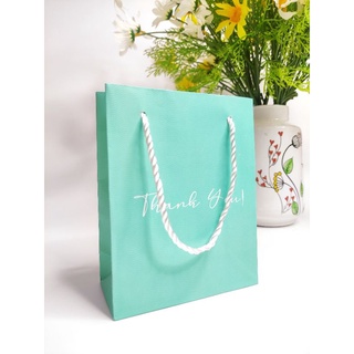 50 Túi giấy nhỏ đựng quà màu xanh ngọc KT 12.5x16x6 CM