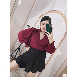 [MÚP BIGSIZE 60-100KG] Áo cổ V habutai