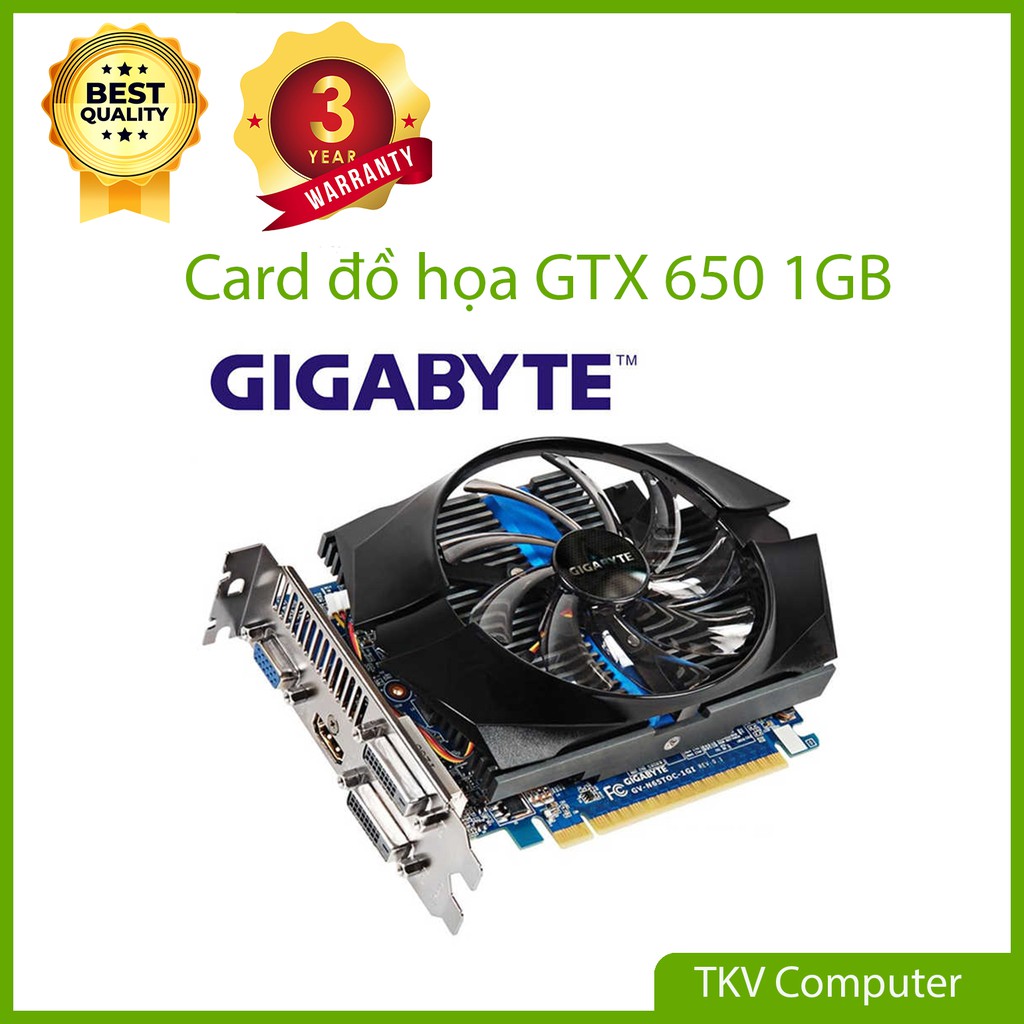 Card Đồ Họa Giga GTX650 OC đẹp như mới - Max setting LMHT FFO4 - Chiến mượt Gheshin, Pubg mobile - 650