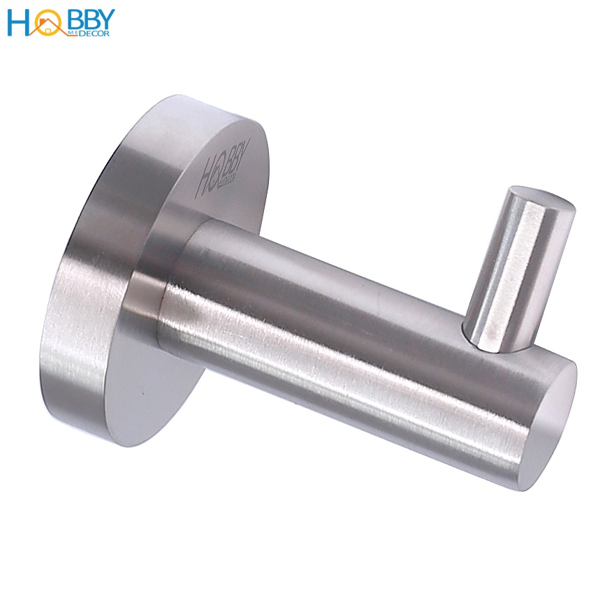 Móc treo quần áo phòng tắm 1 chấu nhỏ gắn tường HOBBY Home Decor MT1D - chuẩn Inox 304, thiết kế âm tường- dòng khoan