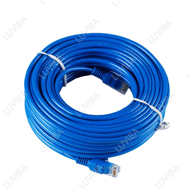 Dây mạng lan bấm sẵn 2 đầu cat5e 10m 15m 20m 25m 30m 40m 50m 60m internet LUVIBA DM10