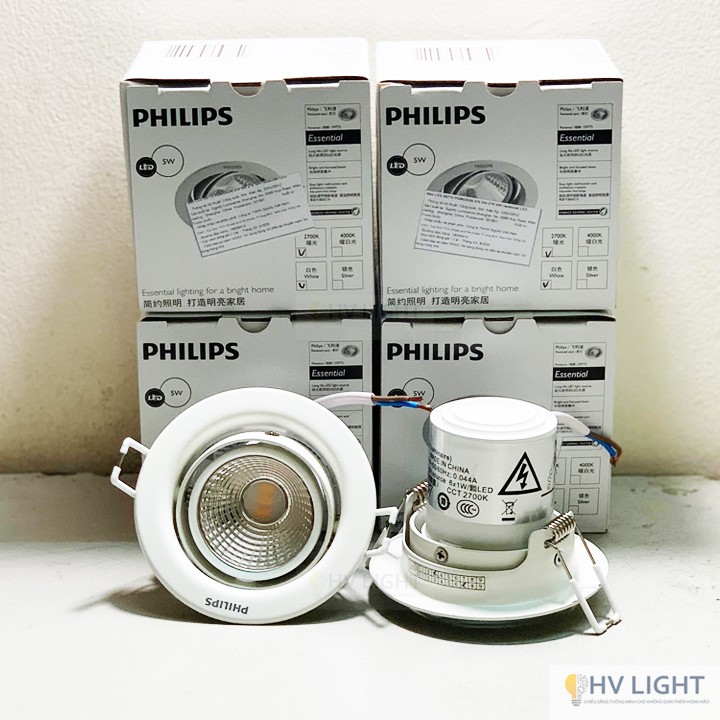 Đèn âm trần chiếu điểm PHILIPS LED Poremon 5977x - HÀNG CHÍNH HÃNG