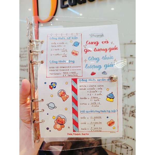 COMBO TOÁN 9&amp;10 còng sắt KHỔ A5