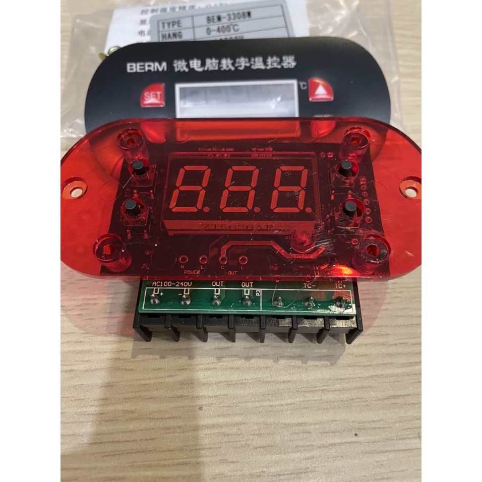 Đồng hồ nhiệt máy ép kính,máy tách kính, bàn cắt nhiệt hãng BERM 3308W, BEM-3308W