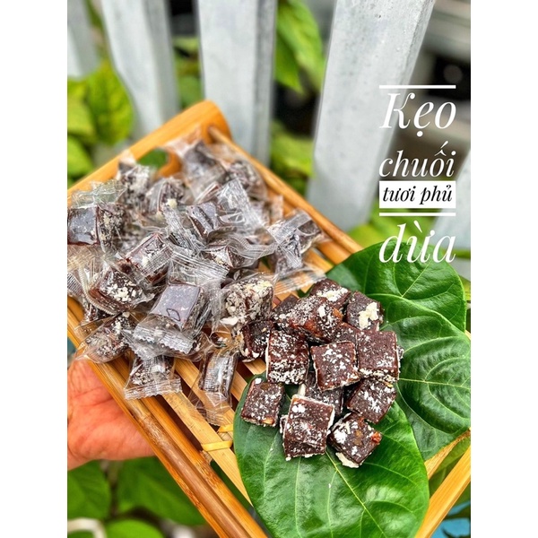 Kẹo chuối phủ dừa hủ 400g món ăn quê hương