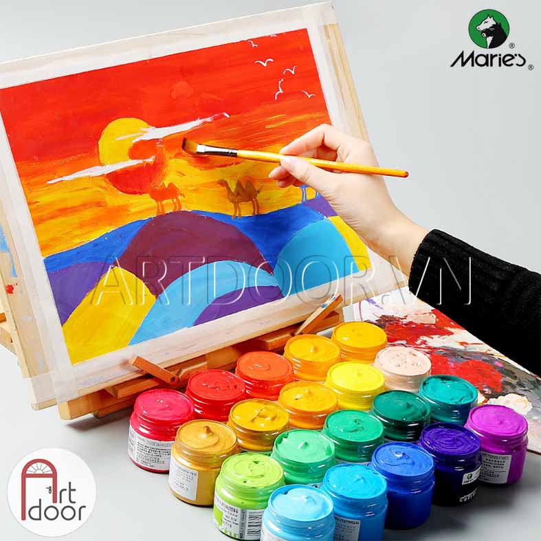 [ARTDOOR] Màu vẽ Gouache MARIE'S hũ (100ml)