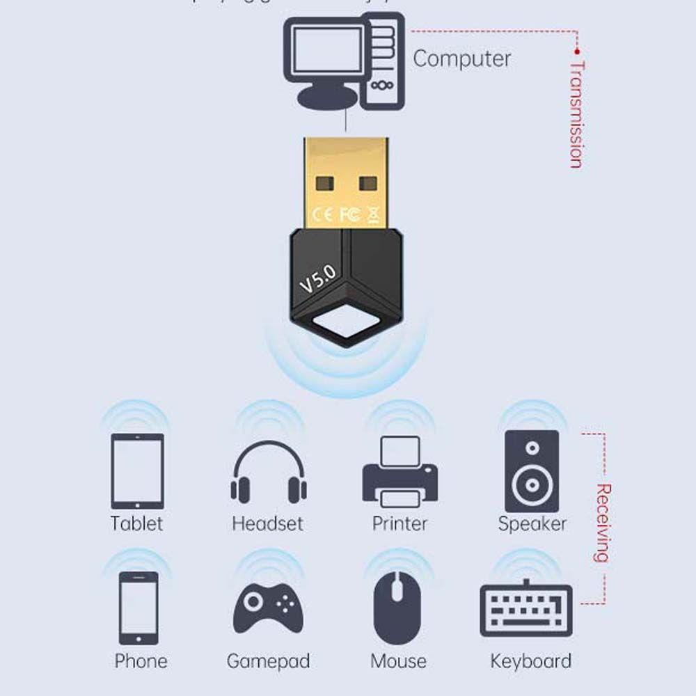 Thiết Bị NhậN TruyềN Âm Thanh Bluetooth 5.0 KèM Phụ KiệN Chuyên DụNg Cho PC / Laptop