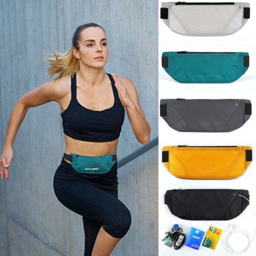 Túi Canvas Đeo Hông Chống Thấm Nước Có Khóa Kéo Tùy Chỉnh Tiện Dụng Khi Chạy Bộ