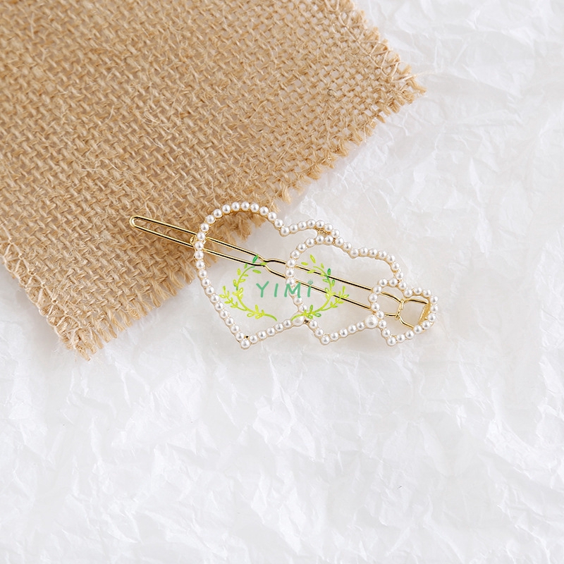 Kẹp Tóc Đính Ngọc Trai Nhân Tạo Phong Cách Hàn Quốc