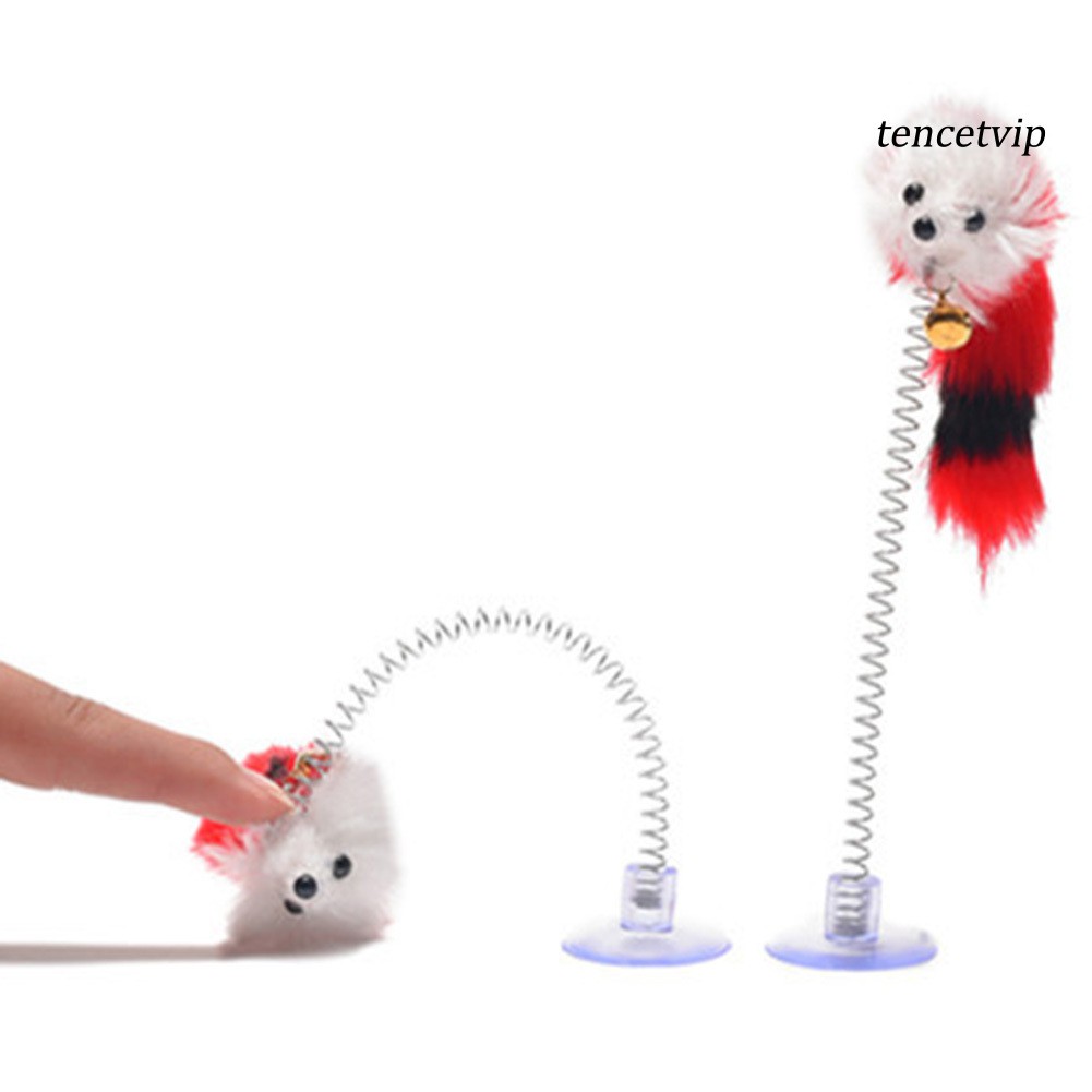 Set đồ chơi lò xo hình chuột bằng lông vũ vui nhộn cho mèo cưng