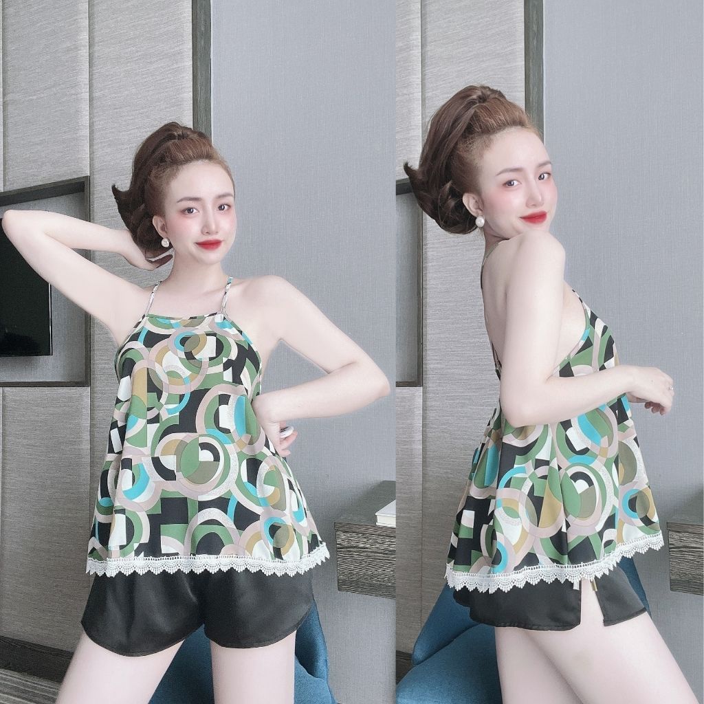 Đồ Ngủ Nữ BIGSIZE Đồ Ngủ Sexy lụa Satin cao cấp mềm mại xinh xắn &lt; 70KG