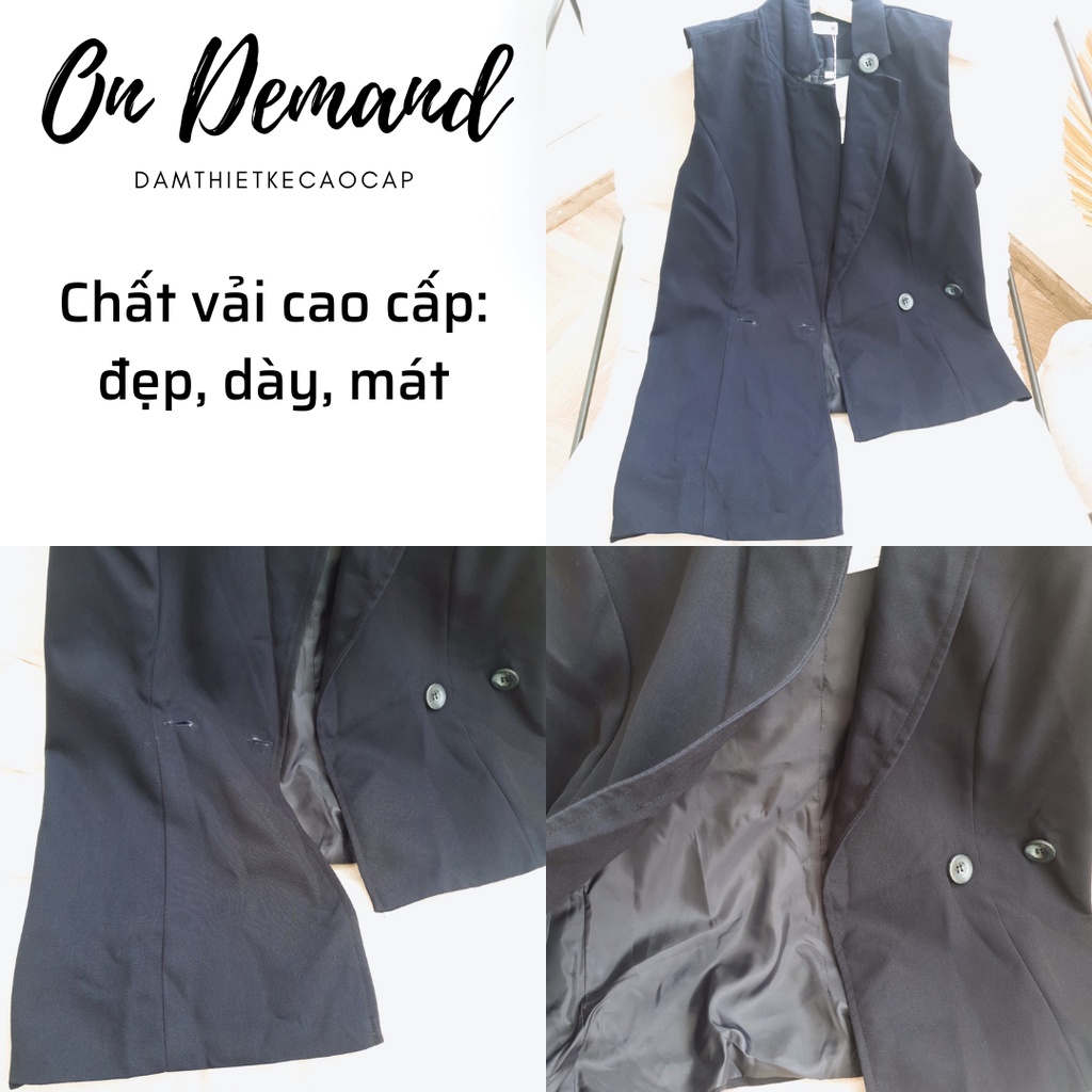 Áo vest ghile nữ dáng dài cao cấp On Demand