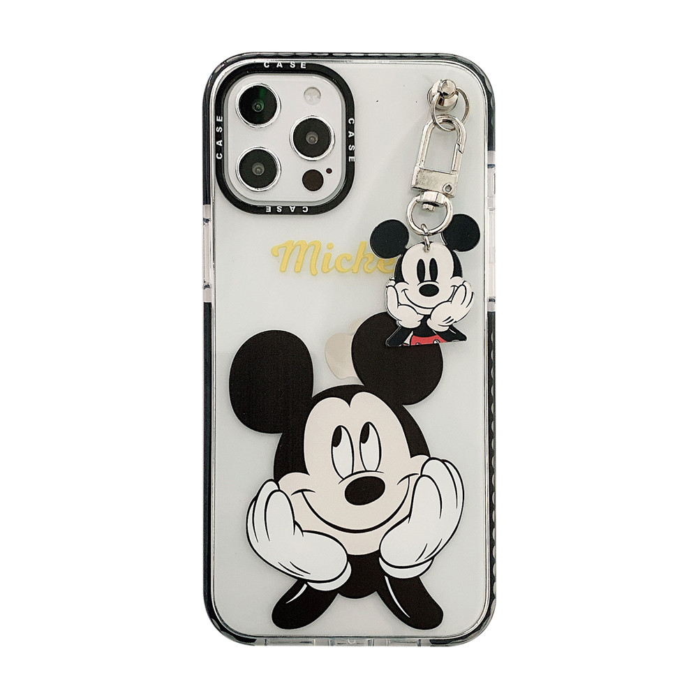 Ốp điện thoại in hình Mickey Minnie gắn dây cho IPhone 12pro max 12 mini 11Pro Max XS Max XR SE 2020 6 6s 7 8 Plus | BigBuy360 - bigbuy360.vn