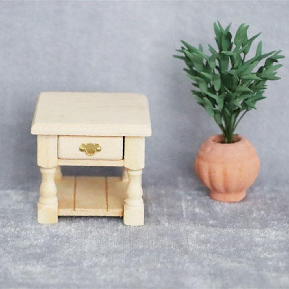 Bàn Gỗ Mini Tỉ Lệ 1: 12 Dùng Để Trang Trí Nhà Búp Bê