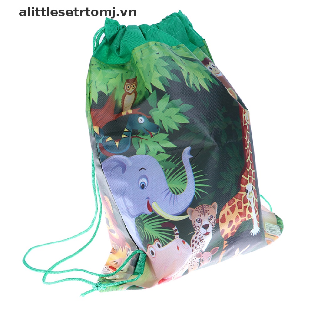 Ba lô túi rút in hình sở thú dễ thương