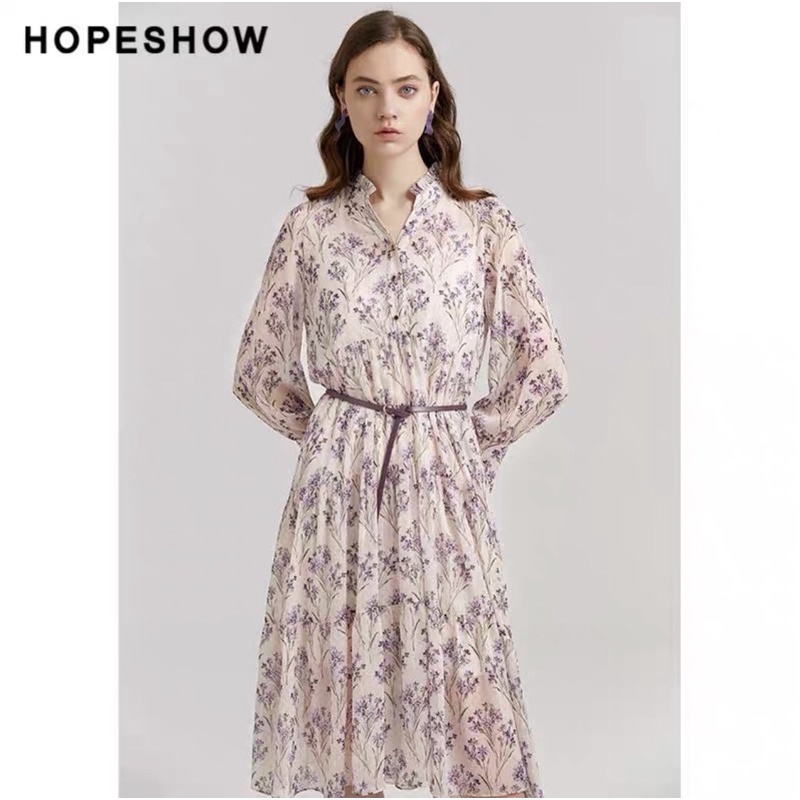 Đầm hoa tím Hopeshow